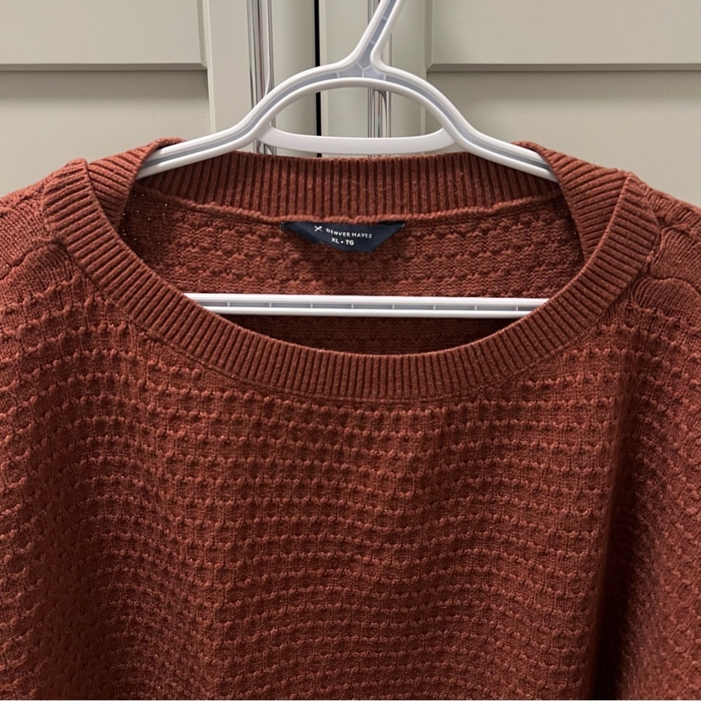 DENVER HAYES Rust Color Sweater Women's Size XL - Picture 2 of 10